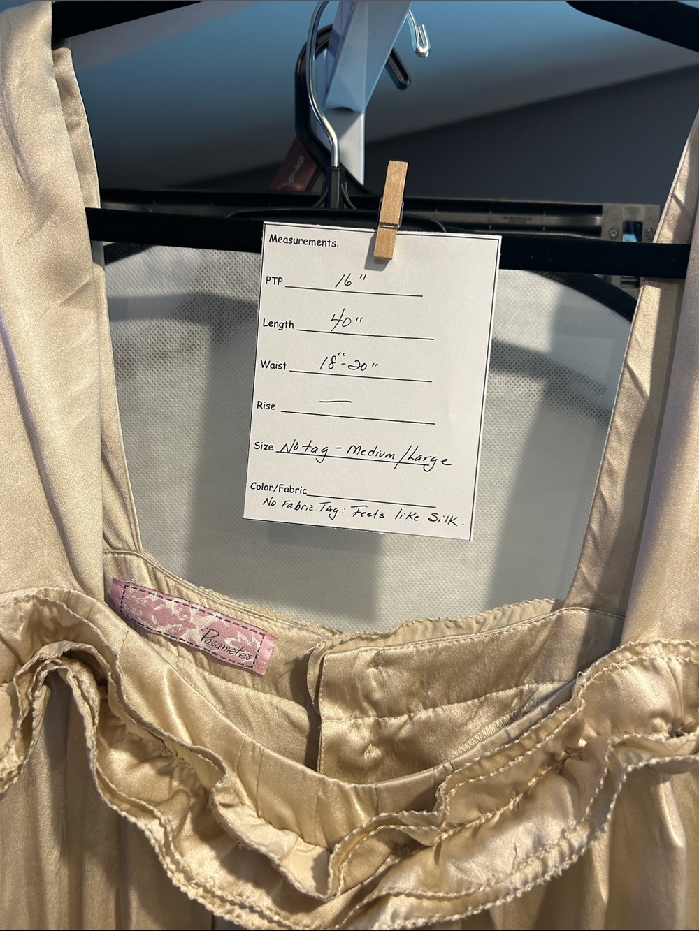 Parameters Silky Champagne Slip Dress.
Loc. Y - Picture 10 of 10